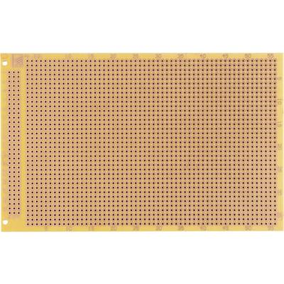 Plaquette de circuit imprimé à matrice de trous pour prototypes électroniques, comportant de nombreuses rangées de trous destinées au montage de composants.