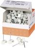 OBO Bettermann Cavalier Plage de Ø du faisceau 11 mm (max) gris 100 pc(s)