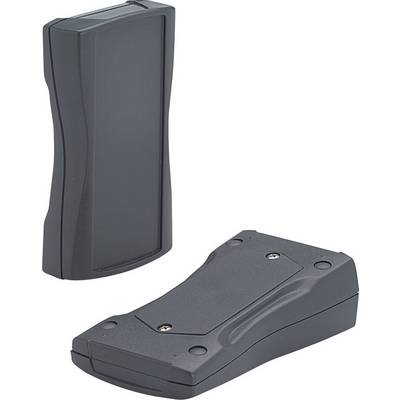 Deux boîtiers en plastique noir au design ergonomique, l'un vertical et l'autre horizontal, adaptés aux appareils électroniques.