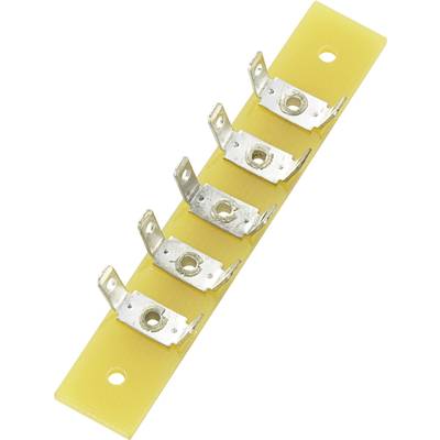 Barrette à souder simple rangée TRU COMPONENTS 1572092 Nbr total de pôles 5 Epoxy (L x l x H) 59 x 10 x 1.6 mm 1 pc(s)