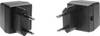 TRU COMPONENTS TC-SG 6 SW203 Boîtier avec fiche secteur 37 x 38 x 32 ABS noir 1 pc(s)
