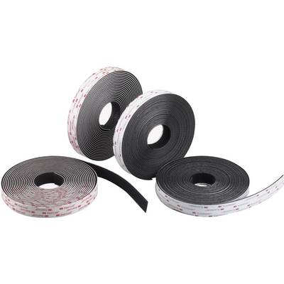 3M SJ 3550 Bande auto-agrippante à coller tête de champignon (L x l) 1000 mm x 19 mm noir Marchandise vendue au mètre-1