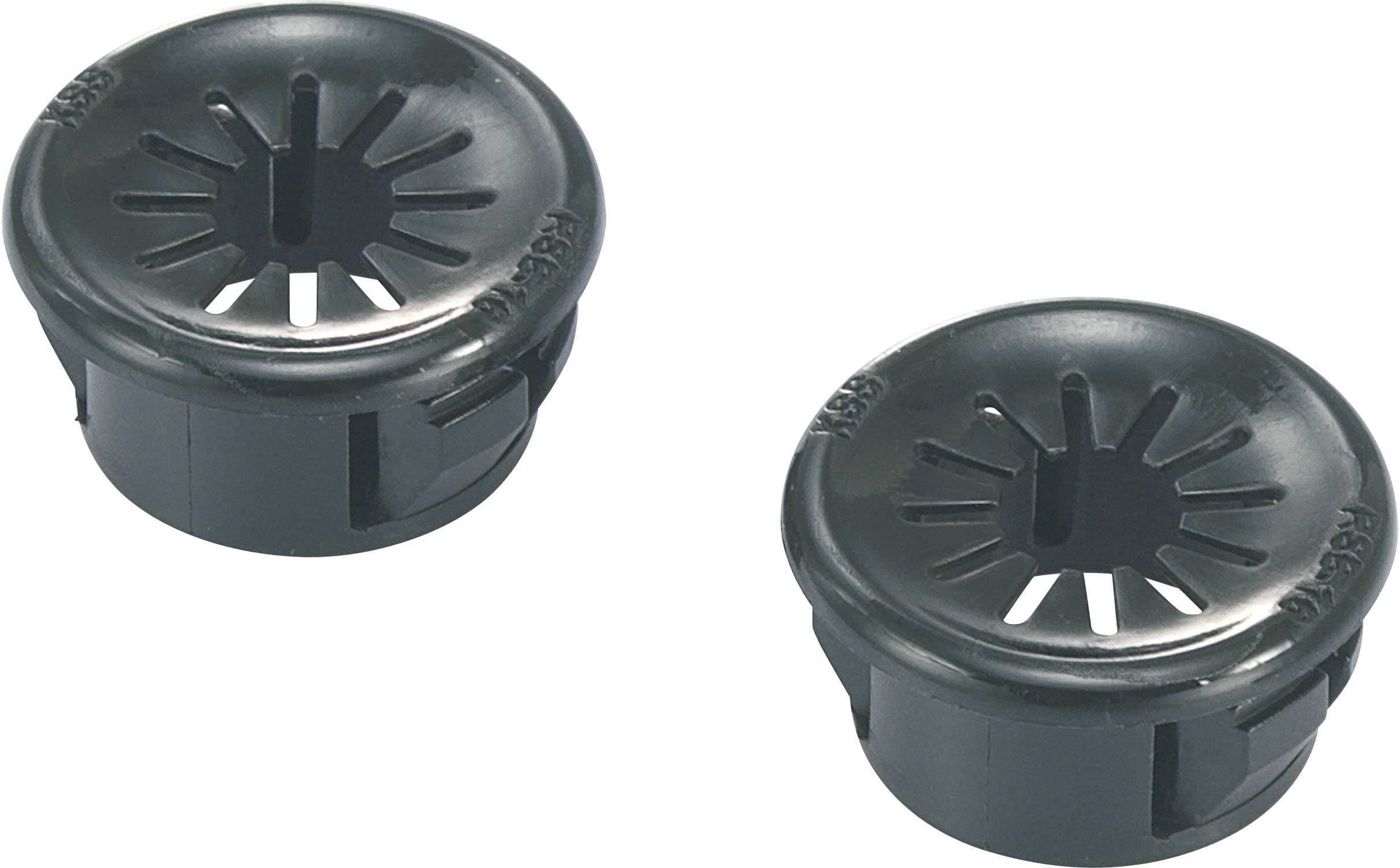 TRU COMPONENTS TC-RSBR16203 Passe-câbles Ø max. des bornes 13.2 mm Polyamide noir 100 pc(s)