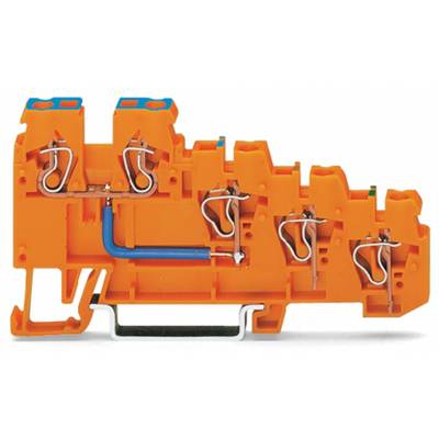 Borne pour capteur WAGO 270-574 5 mm ressort de traction  orange 10 pc(s)