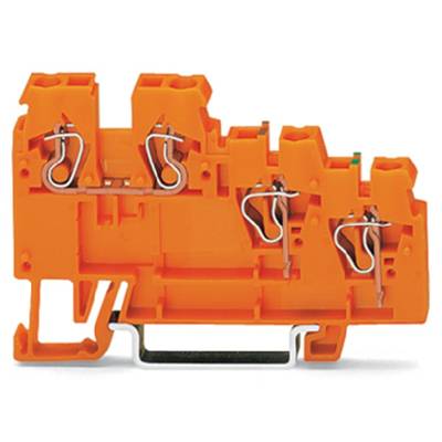 Borne pour actionneurs WAGO 270-586 5 mm ressort de traction  orange 10 pc(s)