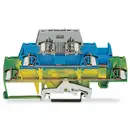 Bloc de jonction traversant à 3 étages WAGO 280-510 5 mm ressort de traction vert, jaune, bleu, gris 50 pc(s)