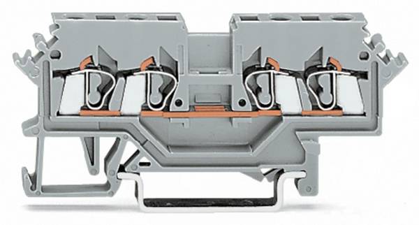 Borne de passage WAGO 280-990 5 mm ressort de traction Affectation: L gris 100 pc(s)