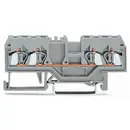 Borne de passage WAGO 280-833 5 mm ressort de traction Affectation: L gris 100 pc(s)