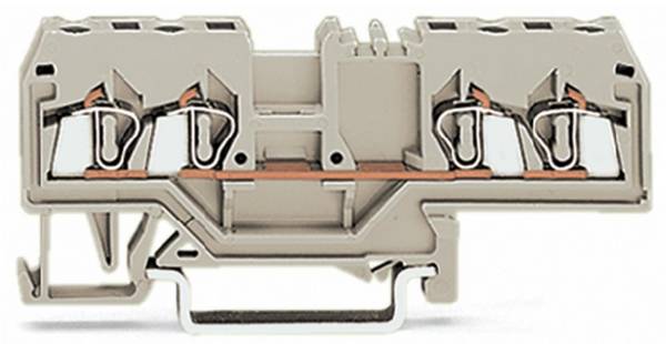 Borne de passage WAGO 280-999 5 mm ressort de traction Affectation: L gris 100 pc(s)