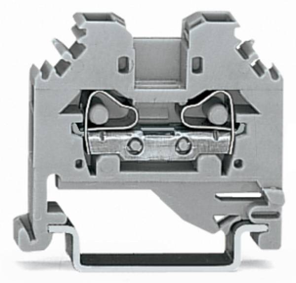 Borne de passage WAGO 281-101 6 mm ressort de traction Affectation: L gris 100 pc(s)