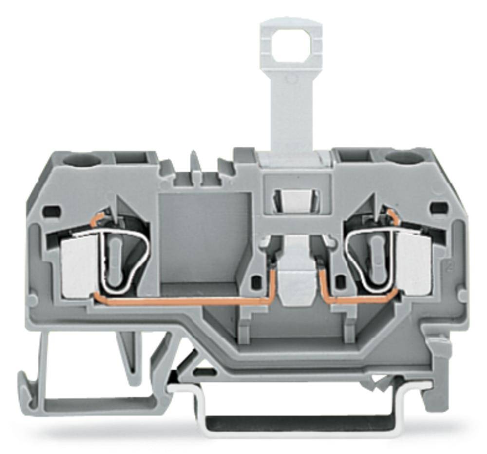 Bloc de jonction sectionnable WAGO 281-912 6 mm ressort de traction Affectation: L gris 50 pc(s)