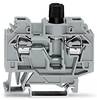 Bloc de jonction à fusibles WAGO 282-120 13 mm ressort de traction Affectation: L gris 40 pc(s)