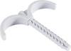 Jäger Direkt 743131 Support de câble enfichable 743131 Plage de Ø du faisceau 15 mm (max) pour montage par emboîtement dans la maçonnerie, sans halogène, sans silicone, stabilisé aux UV gris clair 1 pc(s)