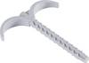 Jäger Direkt 743130 Support de câble enfichable 743130 Plage de Ø du faisceau 8 mm (max) pour montage par emboîtement dans la maçonnerie, sans halogène, sans silicone, stabilisé aux UV gris clair 1 pc(s)