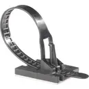 Richco TOBS-18-01A-RT TOBS-18-01-A-RT Serre-câble 117 mm 7.10 mm noir avec socle adhésif 1 pc(s)