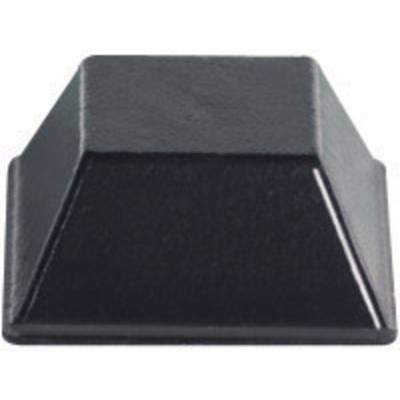 Pied d'appareil PB Fastener BS-03-BK-R-10 autocollant, carré noir (l x H) 12.7 mm x 5.8 mm 10 pc(s)
