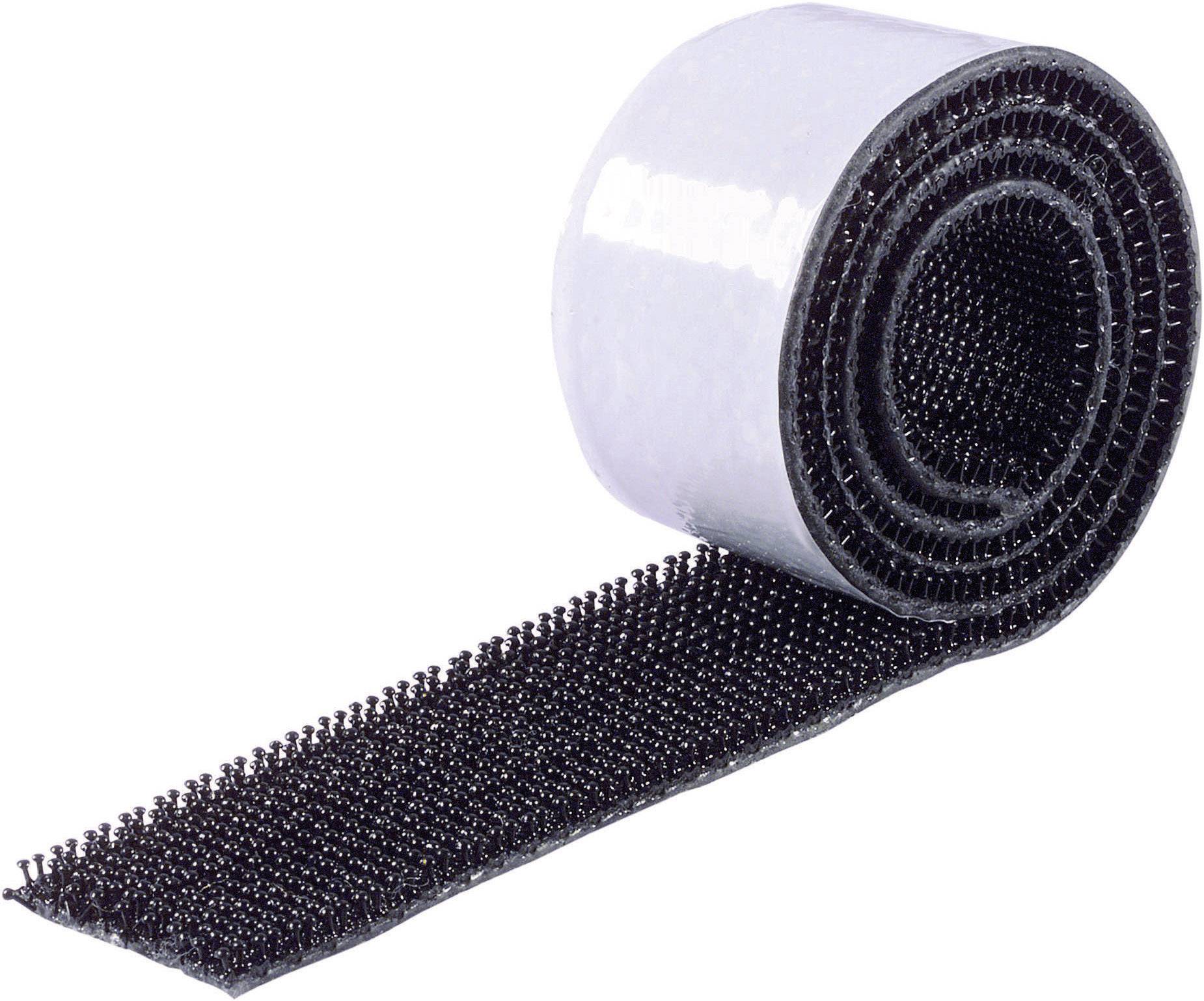 Binder 75763-H1 Hook-and-Loop Tape Black 5000x25mm Firm Bond Design