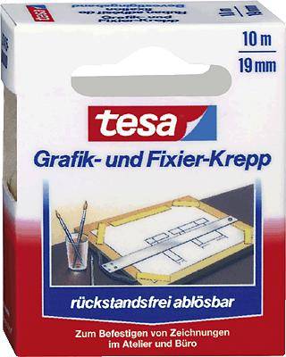 Bande de masquage tesa 57415-00000-01 (L x l) 10 m x 19 mm caoutchouc 1 pc(s)-1