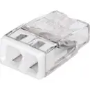 Borne de raccordement WAGO 2273-202-1 flexible: - rigide: 0.5-2.5 mm² Nombre de pôles: 2 transparent, blanc 1 pc(s)