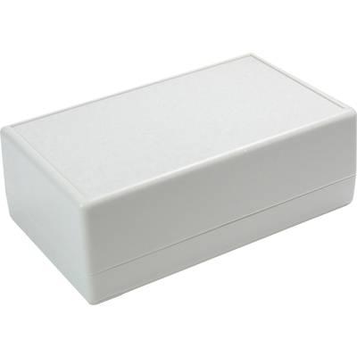Boîtier rectangulaire en plastique blanc sans caractéristiques ou inscriptions visibles.