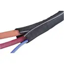 Gaine tressée HellermannTyton Twist-In-FR 29 170-01106 noir, blanc polyester 25 à 29 mm Marchandise vendue au mètre