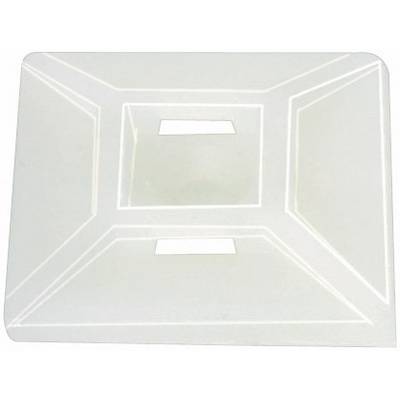 Couverture rectangulaire blanche en plastique avec des fentes.