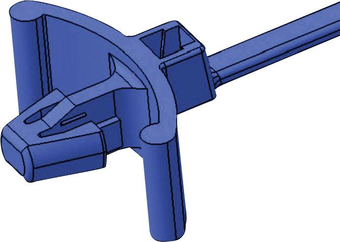 HellermannTyton 111-85519 T18RSF-N66-NA-C1 Serre-câble 100 mm 2.50 mm naturel avec pied ancre, stabilisé à la chaleur 1 -1