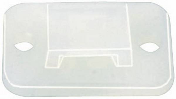 HellermannTyton TY3G1S-PA66-NA-C1 Embase de fixation autocollant, vissable 151-11319 sans halogène, stabilisé aux UV, résistant aux intempéries transparent 1 pc(s)