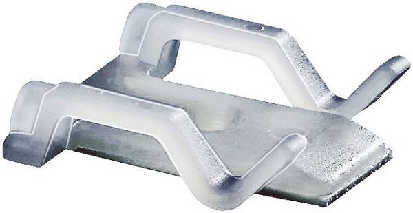 HellermannTyton TY8H1S-N66-NA-C1 Embase de fixation vissable, autocollant 151-12819 Plage de Ø du faisceau 3 mm (max) avec colle acrylate naturel 1 pc(s)