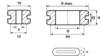 HellermannTyton HV1607-PVC-GY-G1 N/A Ø max. des bornes 29 mm Epaisseur de plaque (maxi) 3 mm PVC gris 1 pc(s)