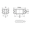 HellermannTyton HV1608-PVC-GY-G1 N/A Ø max. des bornes 44 mm Epaisseur de plaque (maxi) 3 mm PVC gris 1 pc(s)