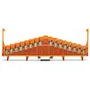 Borne collectrice de potentiel WAGO 727-125 7.62 mm ressort de traction Affectation: sans impression orange 25 pc(s)