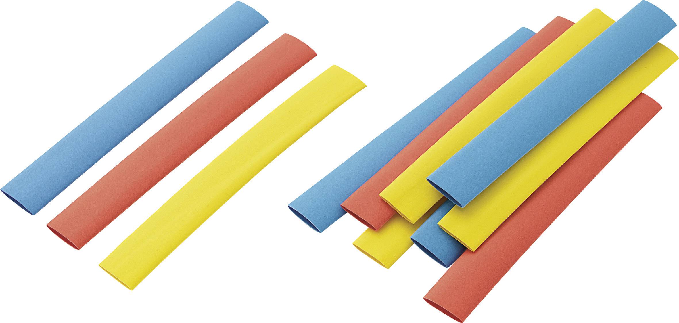 Assortiment de gaines thermorétractables multicolore 9.50 mm Taux de rétreint : 02:01 542449 RPS8