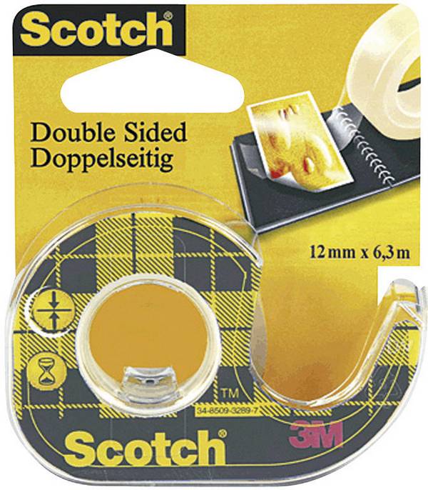 Ruban adhésif double-face Scotch® 665 Scotch OLD665DP transparent (L x l) 7.9 m x 12 mm acrylate 1 pc(s)