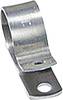 HellermannTyton ALU4-ALU-NA-C1 Bride de montage vissable 211-10040 Plage de Ø du faisceau 6.40 mm (max) argent 1 pc(s)