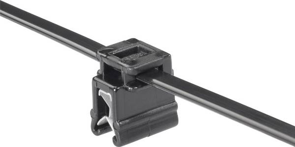HellermannTyton 156-00570 T50ROSEC4A-PA66W_D1 Serre-câble 200 mm 4.60 mm noir Faisceau de câbles en travers du montage, Faisceau de câbles sur le côté du montage 1 pc(s)