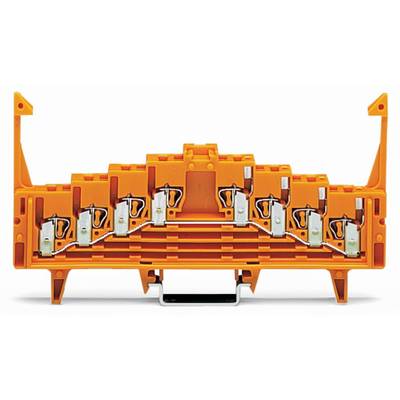 Borne collectrice de potentiel WAGO 727-235 7.62 mm ressort de traction  orange 50 pc(s)