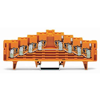 Borne collectrice de potentiel WAGO 727-236 7.62 mm ressort de traction  orange 50 pc(s)