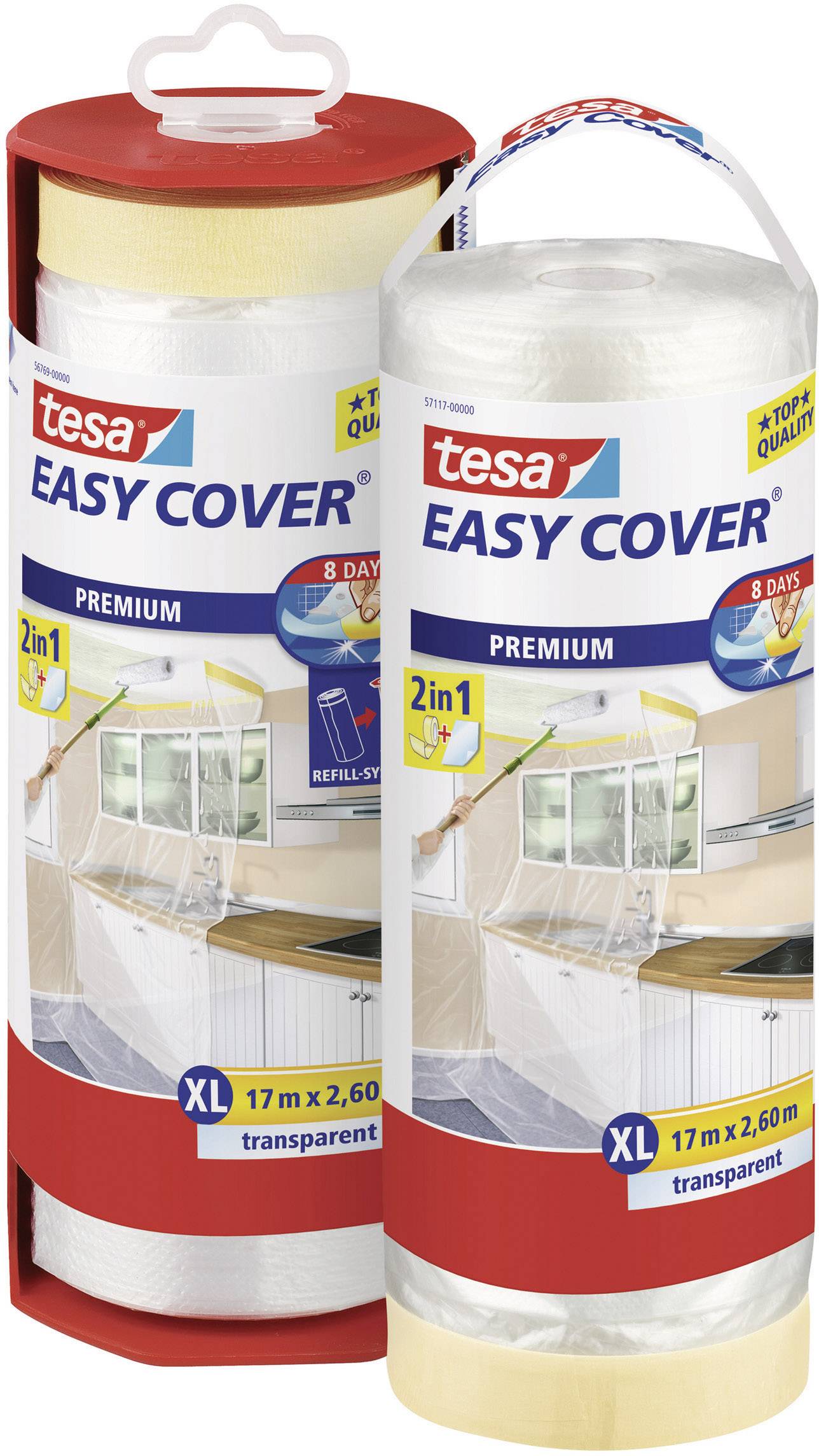 tesa PREMIUM 56769-00000-02 Film de masquage tesa Easy Cover® transparent (L x l) 17 m x 2.6 m 1 pc(s)-1