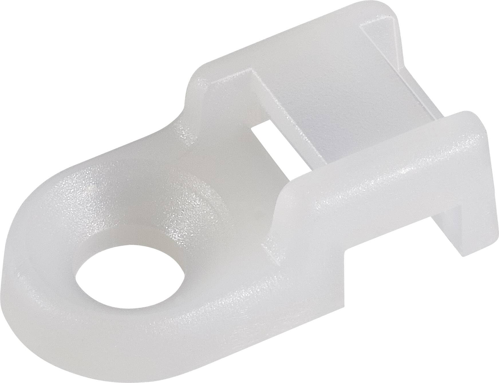 Embase de fixation Plage de Ø du faisceau: 9 mm (max) TRU COMPONENTS TC-HC0R203 1593054 blanc 1 pc(s)