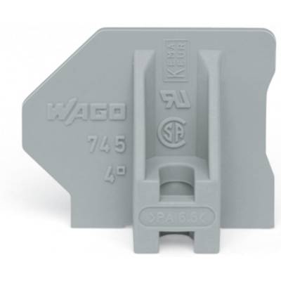 Plaque d'extrémité WAGO 745-145   gris 100 pc(s) 