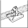 HellermannTyton MB5A-PA66-NA-C1 Embase de fixation autocollant, vissable 151-28529 4 voies, sans halogène, stabilisé aux UV, résistant aux intempéries transparent 1 pc(s)