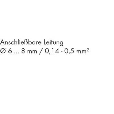 Câble raccordable Ø 6 ... 8 mm / 0,14 - 0,5 mm²
