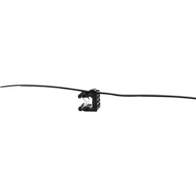 HellermannTyton 156-00010 T50ROSEC21-MC5-BK-D1 Serre-câble 200 mm 4.60 mm noir Faisceau de câbles sur le côté du montage