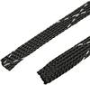 Gaine tressée Panduit SE12PFR-TR0 noir PET 6.40 à 2.40 mm Marchandise vendue au mètre