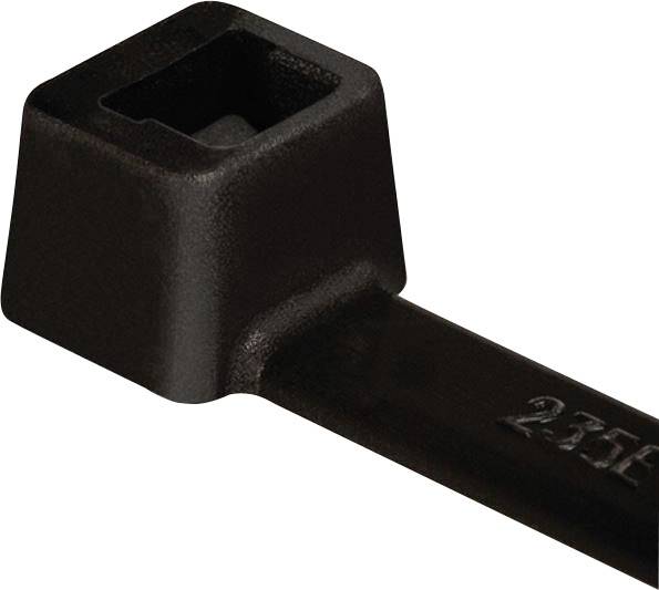 HellermannTyton 111-01950 T18R-HS-BK-C1 Serre-câble 100 mm 2.50 mm noir résistant aux intempéries 100 pc(s)