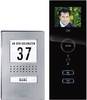 Set complet d'Interphone vidéo filaire 1 foyer m-e modern-electronics acier inoxydable, noir