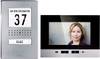 Set complet d'Interphone vidéo filaire 1 foyer m-e modern-electronics acier inoxydable, noir