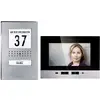 Set complet d'Interphone vidéo filaire 1 foyer m-e modern-electronics acier inoxydable, noir