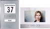 Set complet d'Interphone vidéo filaire 1 foyer m-e modern-electronics acier inoxydable, blanc